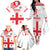 Custom Georgia Rugby We are Champions Family Matching Off The Shoulder Long Sleeve Dress and Hawaiian Shirt Sporty Style with The Lelos
