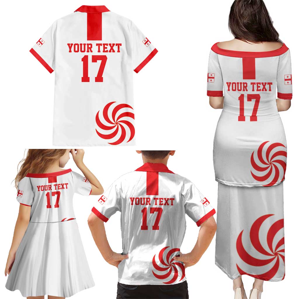 Custom Georgia Rugby We are Champions Family Matching Puletasi and Hawaiian Shirt Sporty Style with The Lelos