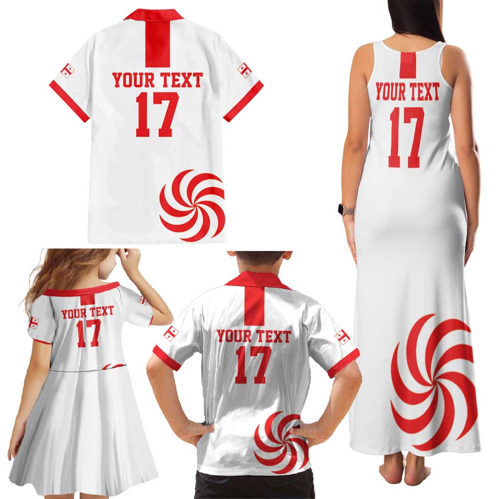 Custom Georgia Rugby We are Champions Family Matching Tank Maxi Dress and Hawaiian Shirt Sporty Style with The Lelos