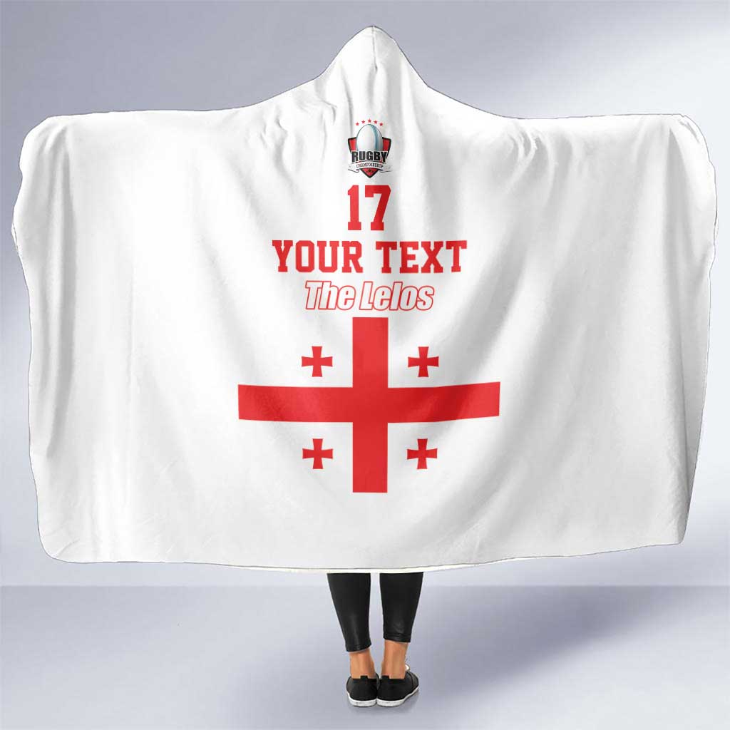 Custom Georgia Rugby We are Champions Hooded Blanket Sporty Style with The Lelos