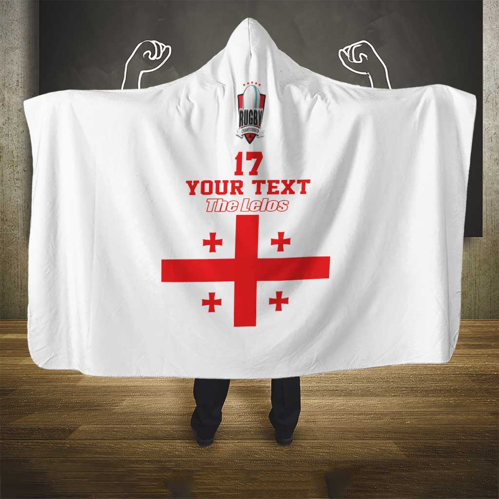 Custom Georgia Rugby We are Champions Hooded Blanket Sporty Style with The Lelos
