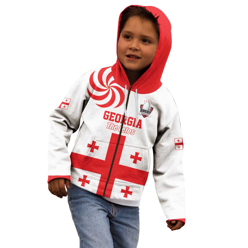 Custom Georgia Rugby We are Champions Kid Hoodie Sporty Style with The Lelos