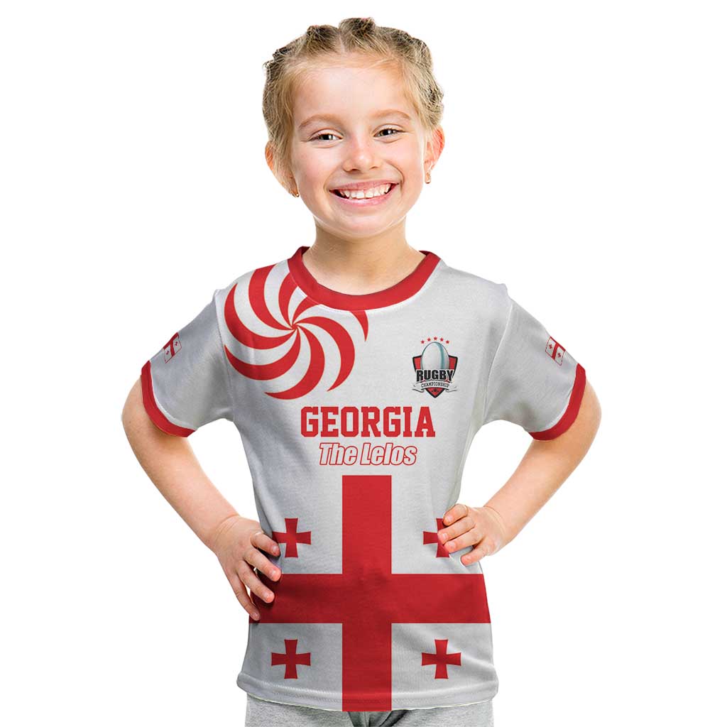 Custom Georgia Rugby We are Champions Kid T Shirt Sporty Style with The Lelos