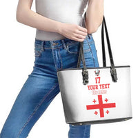 Custom Georgia Rugby We are Champions Leather Tote Bag Sporty Style with The Lelos
