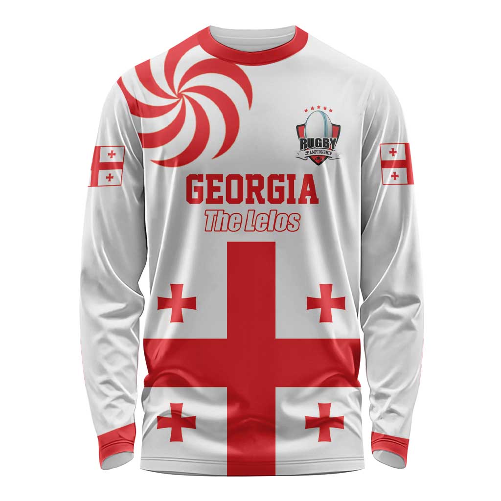 Custom Georgia Rugby We are Champions Long Sleeve Shirt Sporty Style with The Lelos