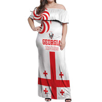 Custom Georgia Rugby We are Champions Off Shoulder Maxi Dress Sporty Style with The Lelos
