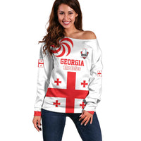 Custom Georgia Rugby We are Champions Off Shoulder Sweater Sporty Style with The Lelos