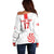 Custom Georgia Rugby We are Champions Off Shoulder Sweater Sporty Style with The Lelos