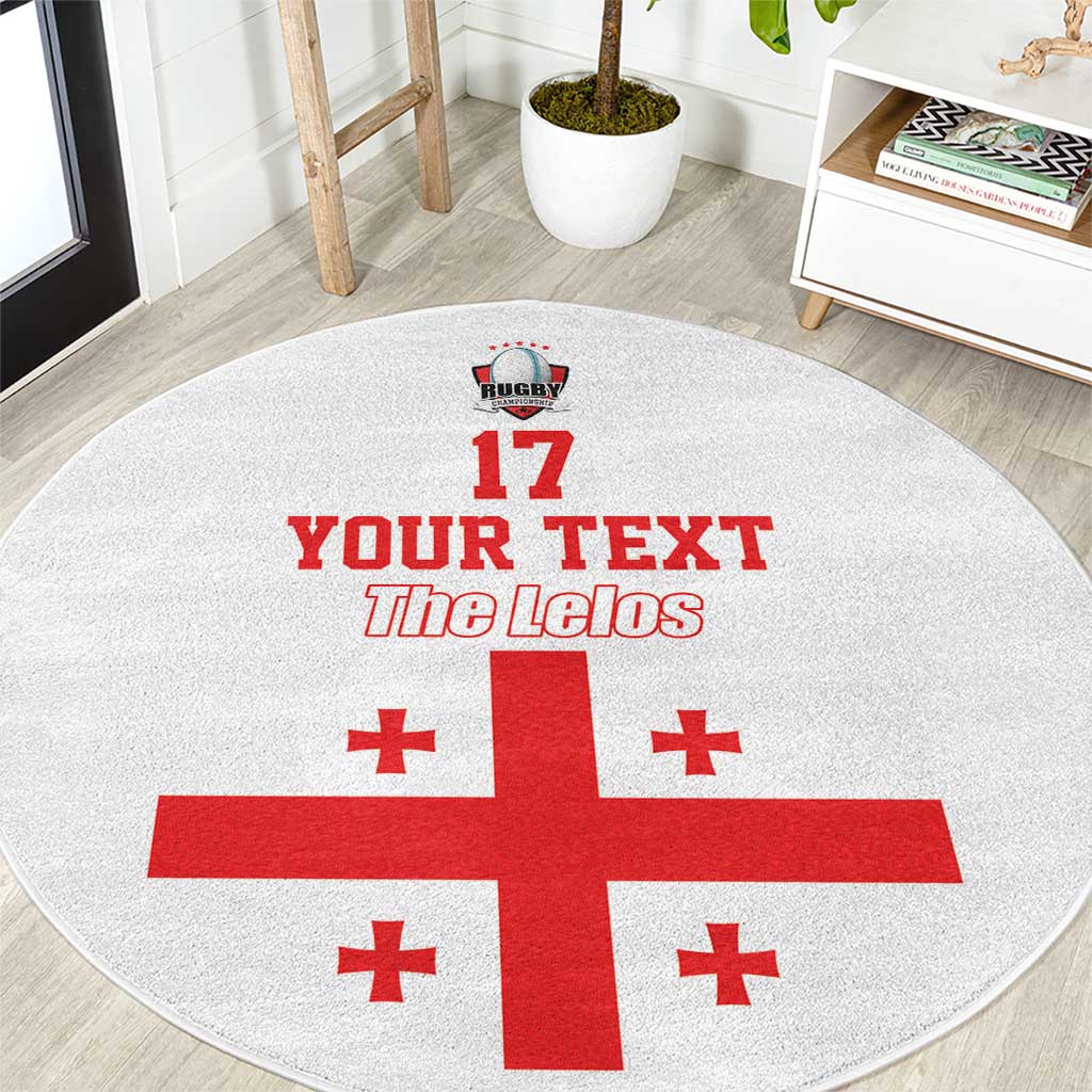 Custom Georgia Rugby We are Champions Round Carpet Sporty Style with The Lelos