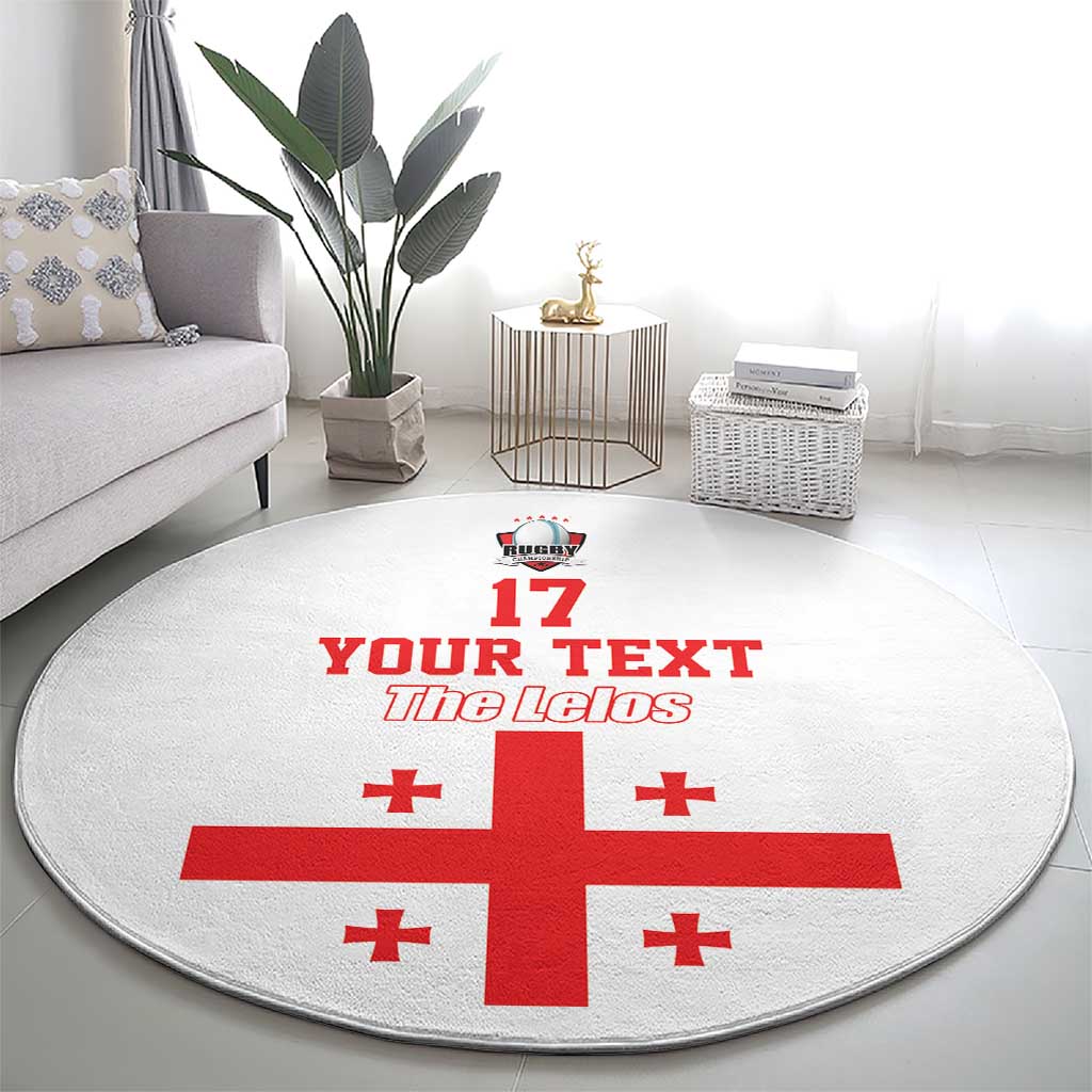 Custom Georgia Rugby We are Champions Round Carpet Sporty Style with The Lelos