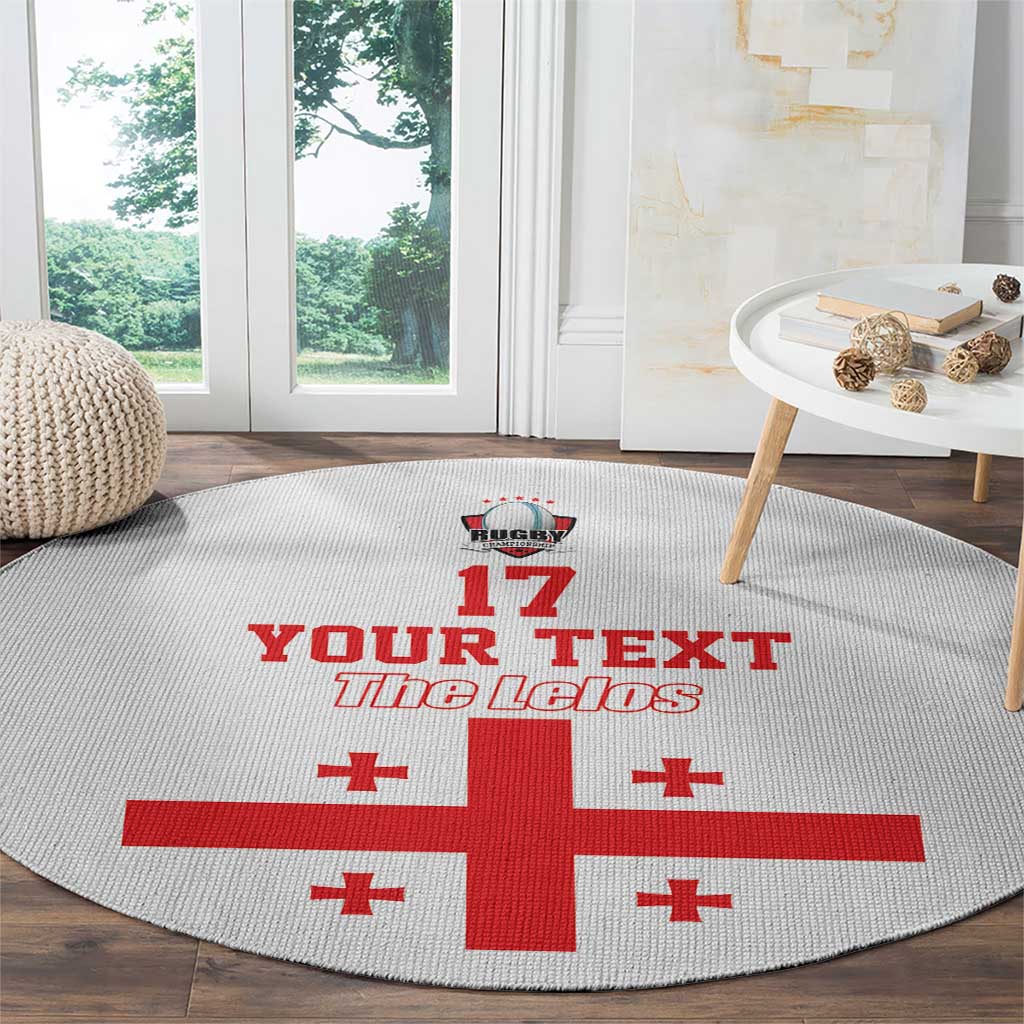 Custom Georgia Rugby We are Champions Round Carpet Sporty Style with The Lelos