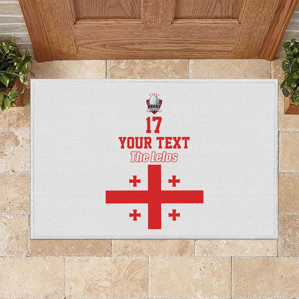 Custom Georgia Rugby We are Champions Rubber Doormat Sporty Style with The Lelos