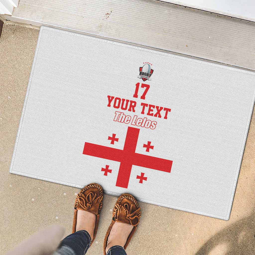 Custom Georgia Rugby We are Champions Rubber Doormat Sporty Style with The Lelos