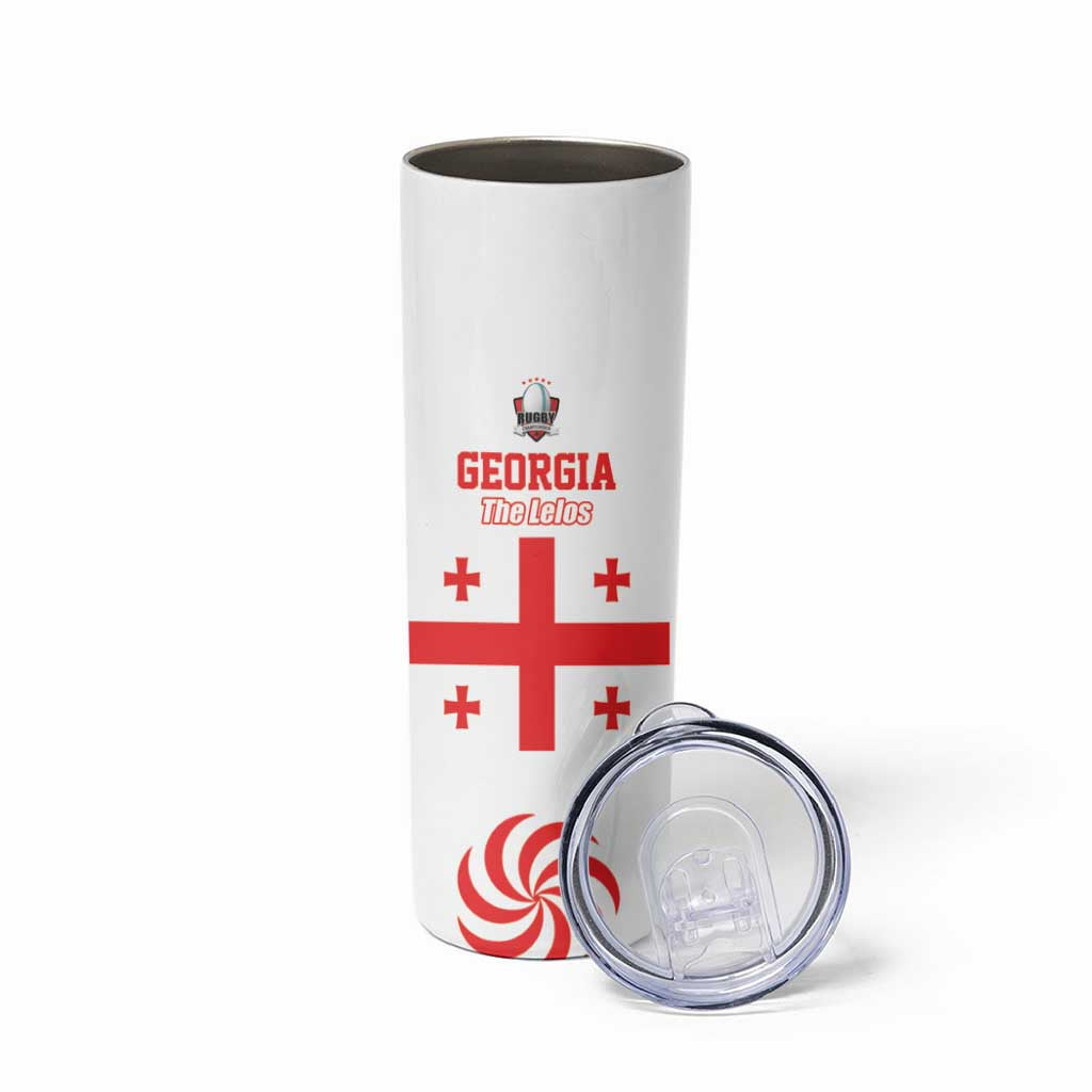 Custom Georgia Rugby We are Champions Skinny Tumbler Sporty Style with The Lelos