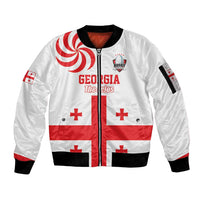 Custom Georgia Rugby We are Champions Sleeve Zip Bomber Jacket Sporty Style with The Lelos