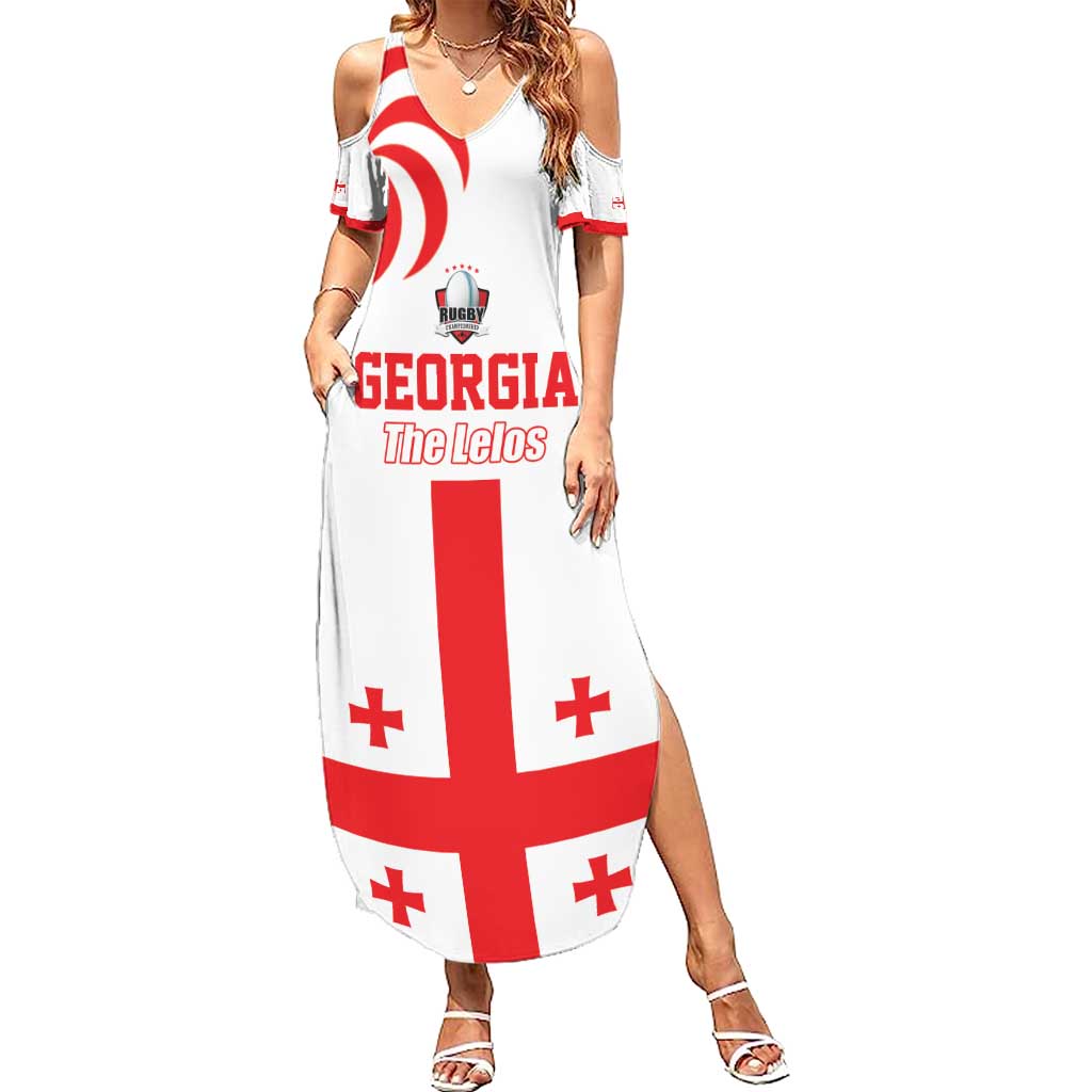 Custom Georgia Rugby We are Champions Summer Maxi Dress Sporty Style with The Lelos