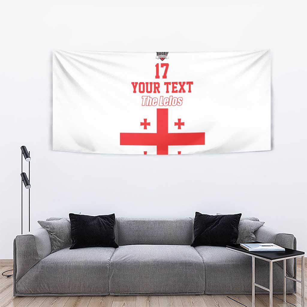 Custom Georgia Rugby We are Champions Tapestry Sporty Style with The Lelos