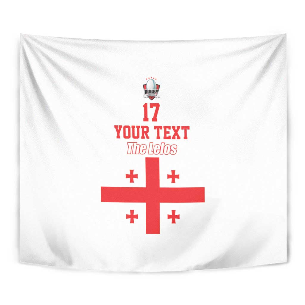 Custom Georgia Rugby We are Champions Tapestry Sporty Style with The Lelos