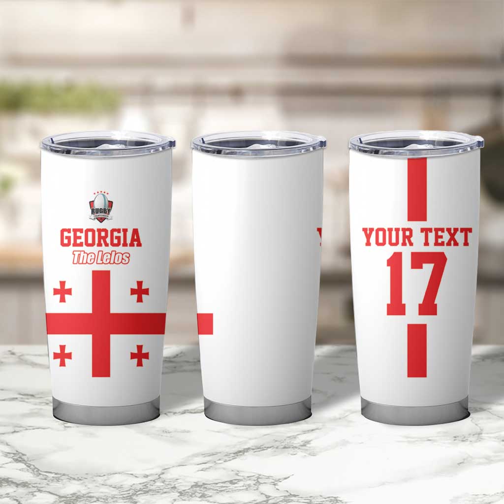 Custom Georgia Rugby We are Champions Tumbler Cup Sporty Style with The Lelos