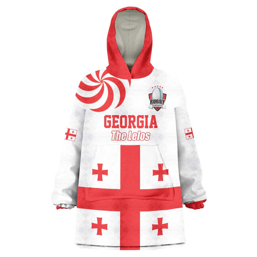 Custom Georgia Rugby We are Champions Wearable Blanket Hoodie Sporty Style with The Lelos