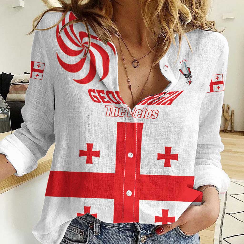 Custom Georgia Rugby We are Champions Women Casual Shirt Sporty Style with The Lelos