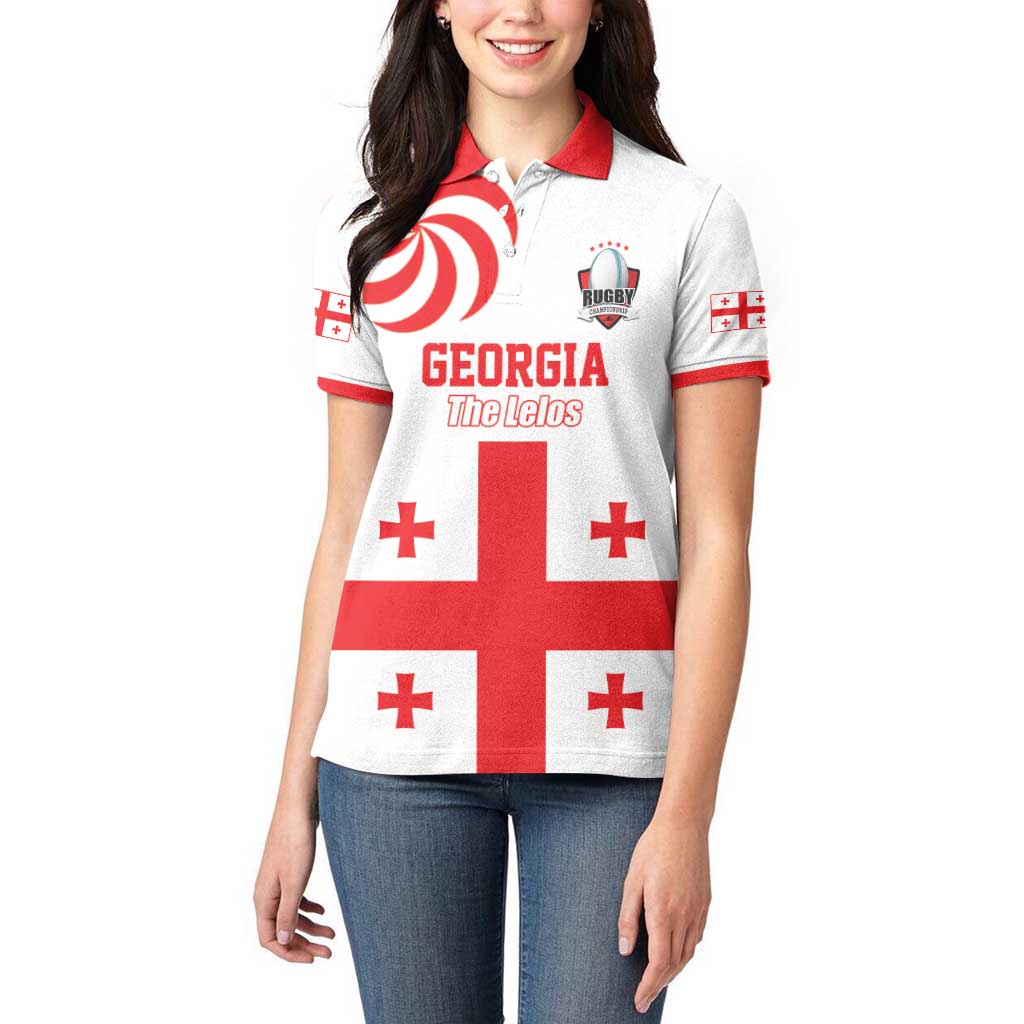 Custom Georgia Rugby We are Champions Women Polo Shirt Sporty Style with The Lelos