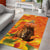 Personalized Netherlands Koningsdag Area Rug 27th April Lion with Orange Tulip