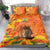 Personalized Netherlands Koningsdag Bedding Set 27th April Lion with Orange Tulip
