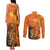 Personalized Netherlands Koningsdag Couples Matching Tank Maxi Dress and Long Sleeve Button Shirt 27th April Lion with Orange Tulip