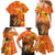 Personalized Netherlands Koningsdag Family Matching Mermaid Dress and Hawaiian Shirt 27th April Lion with Orange Tulip