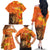 Personalized Netherlands Koningsdag Family Matching Off The Shoulder Long Sleeve Dress and Hawaiian Shirt 27th April Lion with Orange Tulip