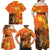 Personalized Netherlands Koningsdag Family Matching Off Shoulder Maxi Dress and Hawaiian Shirt 27th April Lion with Orange Tulip