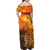 Personalized Netherlands Koningsdag Family Matching Off Shoulder Maxi Dress and Hawaiian Shirt 27th April Lion with Orange Tulip