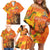 Personalized Netherlands Koningsdag Family Matching Off Shoulder Short Dress and Hawaiian Shirt 27th April Lion with Orange Tulip