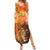 Personalized Netherlands Koningsdag Family Matching Summer Maxi Dress and Hawaiian Shirt 27th April Lion with Orange Tulip