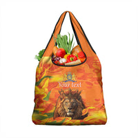 Personalized Netherlands Koningsdag Grocery Bag 27th April Lion with Orange Tulip