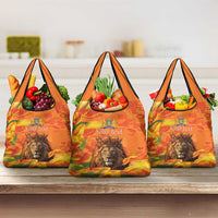 Personalized Netherlands Koningsdag Grocery Bag 27th April Lion with Orange Tulip