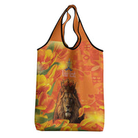 Personalized Netherlands Koningsdag Grocery Bag 27th April Lion with Orange Tulip