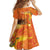Personalized Netherlands Koningsdag Kid Short Sleeve Dress 27th April Lion with Orange Tulip