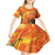 Personalized Netherlands Koningsdag Kid Short Sleeve Dress 27th April Lion with Orange Tulip