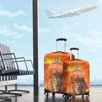 Personalized Netherlands Koningsdag Luggage Cover 27th April Lion with Orange Tulip