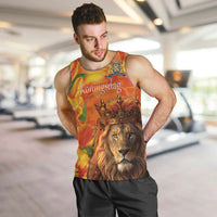 Personalized Netherlands Koningsdag Men Tank Top 27th April Lion with Orange Tulip