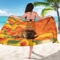 Personalized Netherlands Koningsdag Sarong 27th April Lion with Orange Tulip