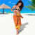 Personalized Netherlands Koningsdag Sarong 27th April Lion with Orange Tulip