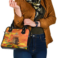 Personalized Netherlands Koningsdag Shoulder Handbag 27th April Lion with Orange Tulip