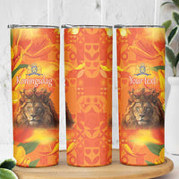 Personalized Netherlands Koningsdag Skinny Tumbler 27th April Lion with Orange Tulip