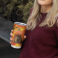 Personalized Netherlands Koningsdag Tumbler Cup 27th April Lion with Orange Tulip