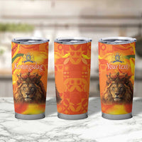 Personalized Netherlands Koningsdag Tumbler Cup 27th April Lion with Orange Tulip