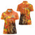 Personalized Netherlands Koningsdag Women Polo Shirt 27th April Lion with Orange Tulip