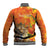 Personalized Netherlands Koninginnedag Baseball Jacket 30th April Lioness with Orange Tulip